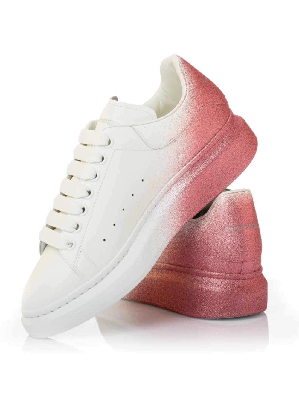 NIB Alexander McQueen Women’s Oversized Ombré Low Top Sneakers - Size 35